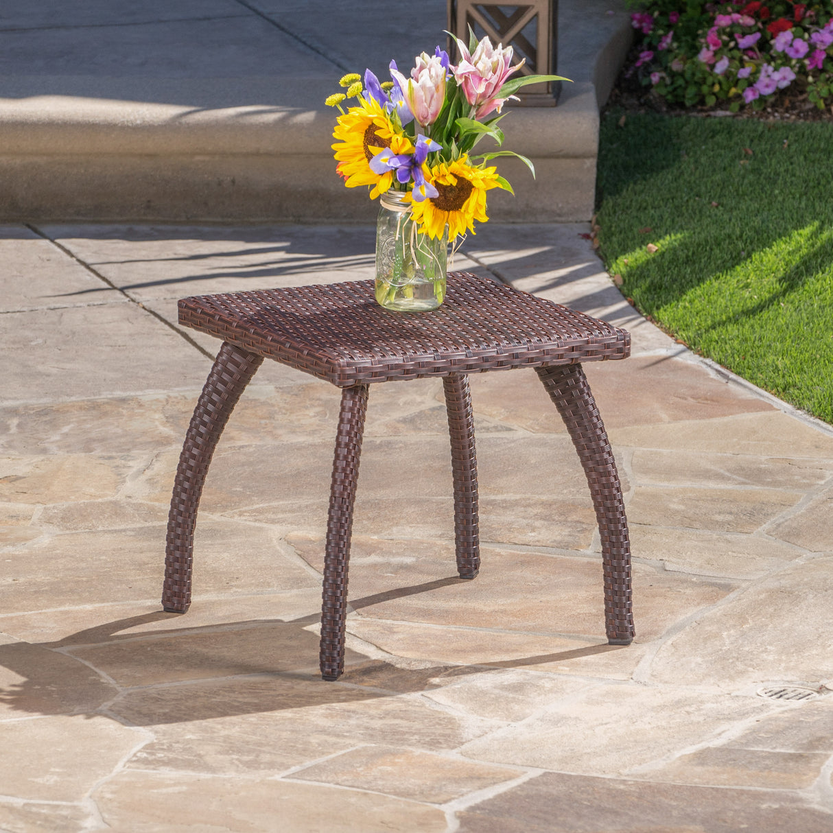 Honolulu Side Table -Brown by christopher knight home