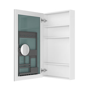 20'' W x 36'' H Surface Frameless Mirror Medicine Cabinet