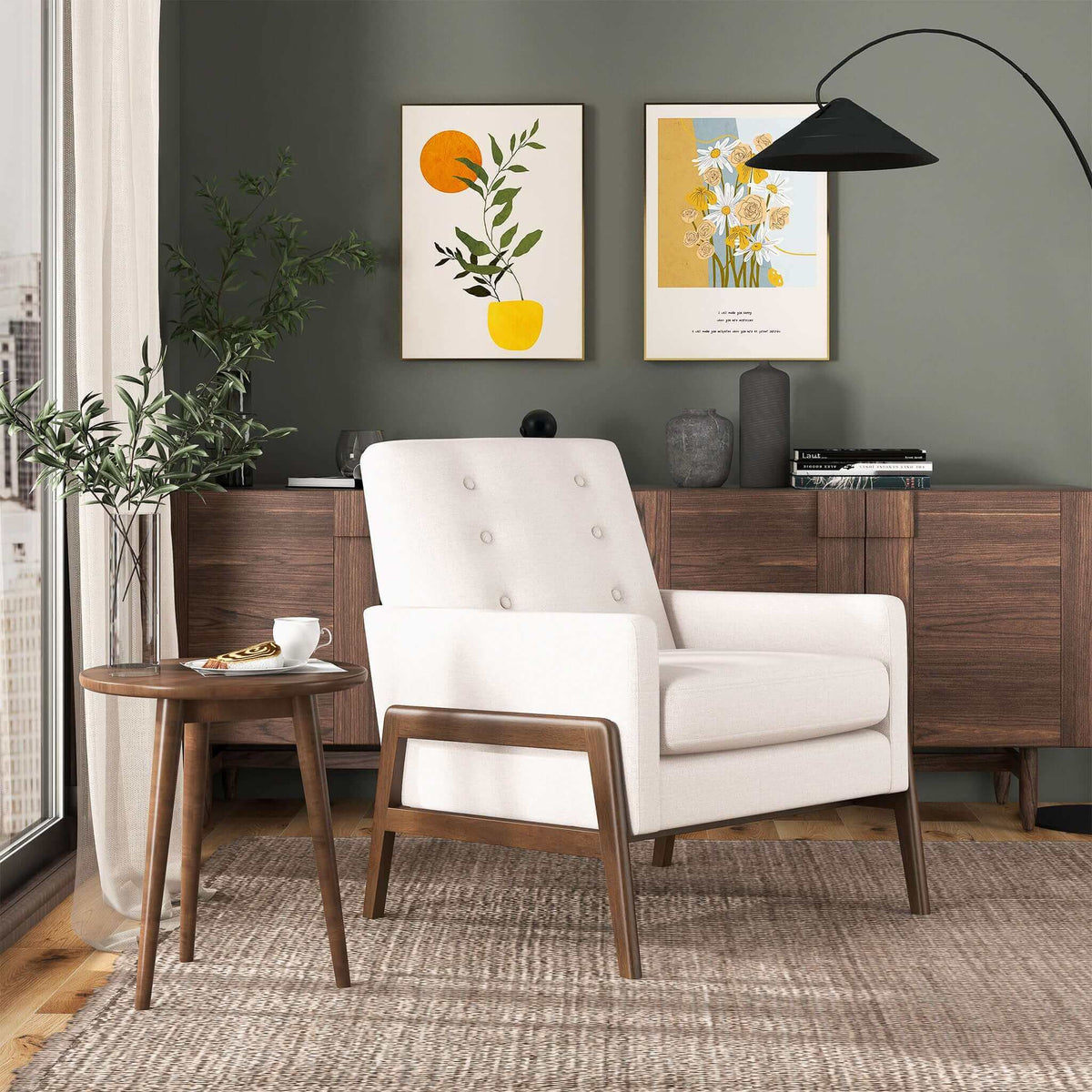 Cole - Solid Wood Lounge Chair