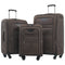 Softside expandable 3-piece luggage set with spinner wheels