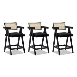 25.5" The Milano Ascensore™ Bar Stools — Set of Three