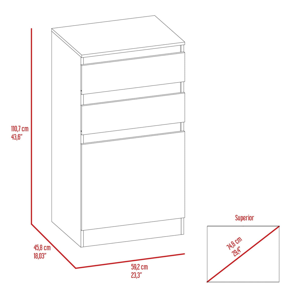 Celestial Dresser, Jewelry Box, Mirror, Two Drawers, Single Door Cabinet - Tuesday Morning - Dressers & Armoires