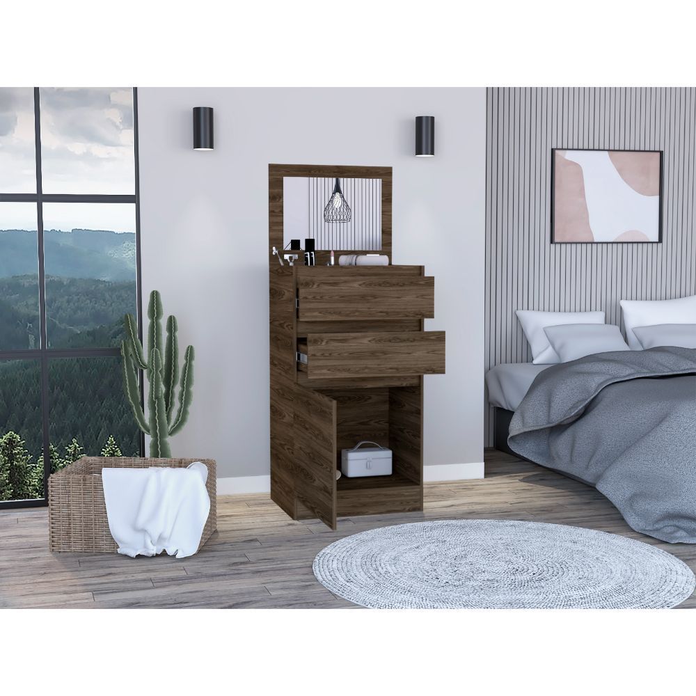 Celestial Dresser, Jewelry Box, Mirror, Two Drawers, Single Door Cabinet - Tuesday Morning - Dressers & Armoires
