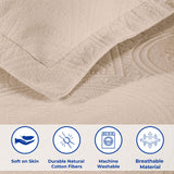 Celtic Circle Cotton Jacquard Matelasse Bedspread Set - Bedspread by Superior Brand