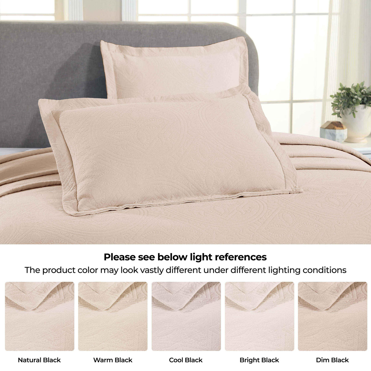 Celtic Circle Cotton Jacquard Matelasse Bedspread Set - Bedspread by Superior Brand