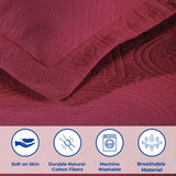 Celtic Circle Cotton Jacquard Matelasse Bedspread Set - Bedspread by Superior Brand