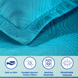 Celtic Circle Cotton Jacquard Matelasse Bedspread Set - Bedspread by Superior Brand