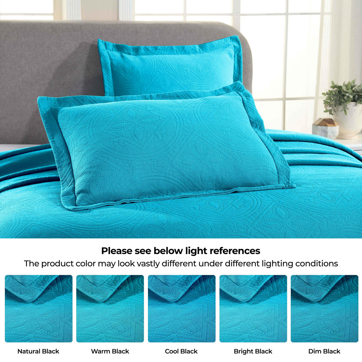 Celtic Circle Cotton Jacquard Matelasse Bedspread Set - Bedspread by Superior Brand