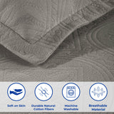 Celtic Circle Cotton Jacquard Matelasse Bedspread Set - Bedspread by Superior Brand