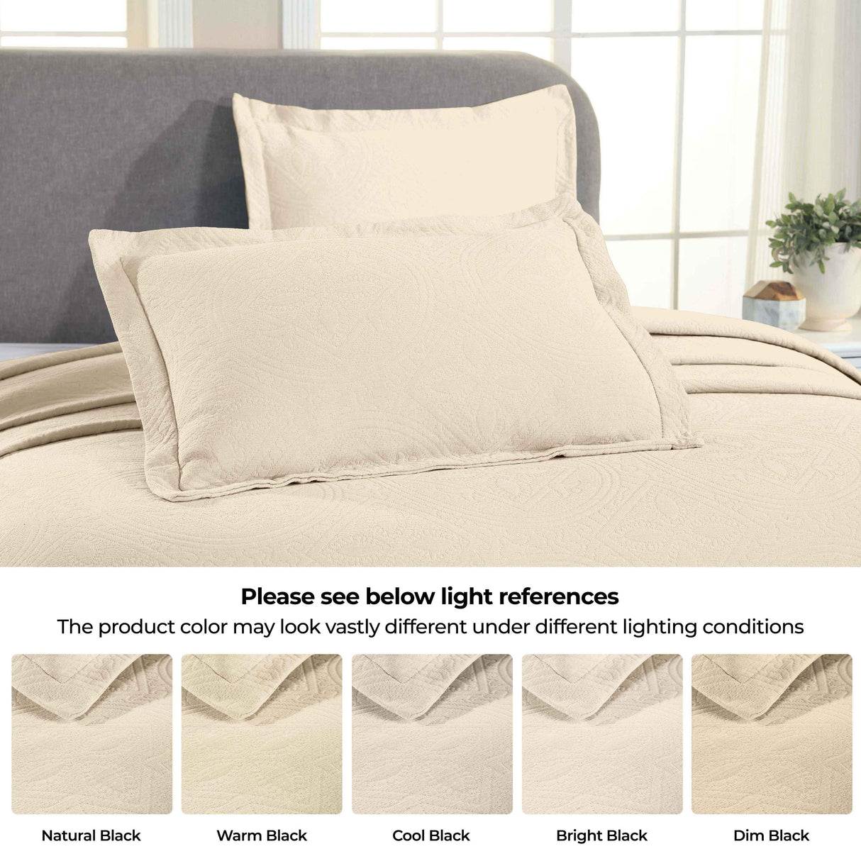 Celtic Circle Cotton Jacquard Matelasse Bedspread Set - Bedspread by Superior Brand