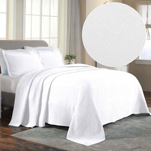 Celtic Circle Cotton Jacquard Matelasse Bedspread Set - Bedspread by Superior Brand