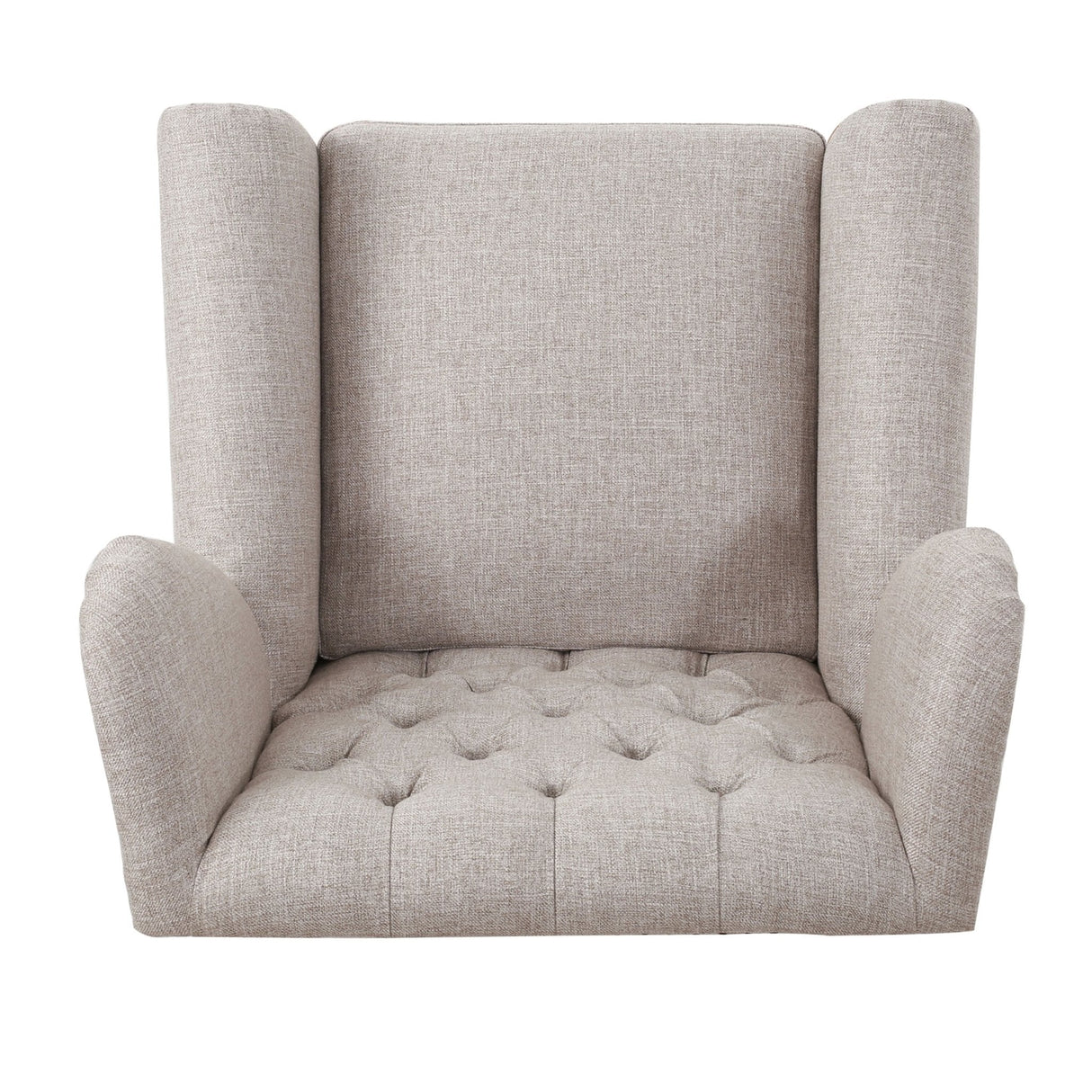 Cerebral Upholstered Wingback Chair with Diamond Tufting and Nailhead Trim - Accent Chairs