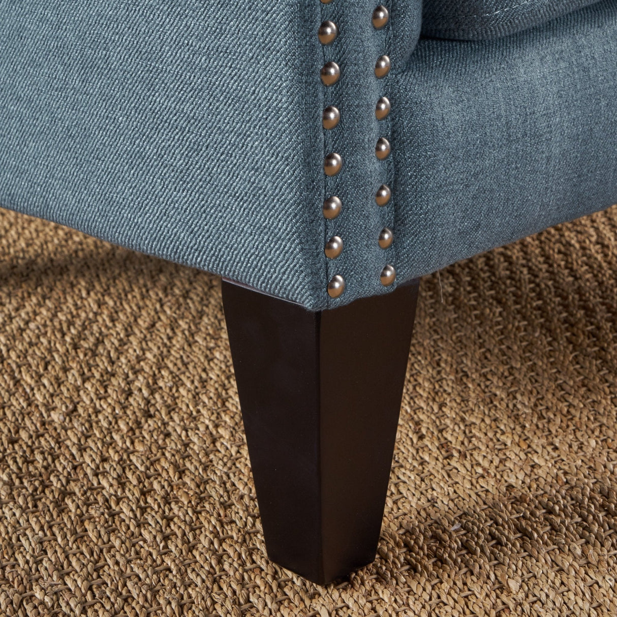 Cerebral Upholstered Wingback Chair with Diamond Tufting and Nailhead Trim - Accent Chairs