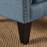 Cerebral Upholstered Wingback Chair with Diamond Tufting and Nailhead Trim - Accent Chairs