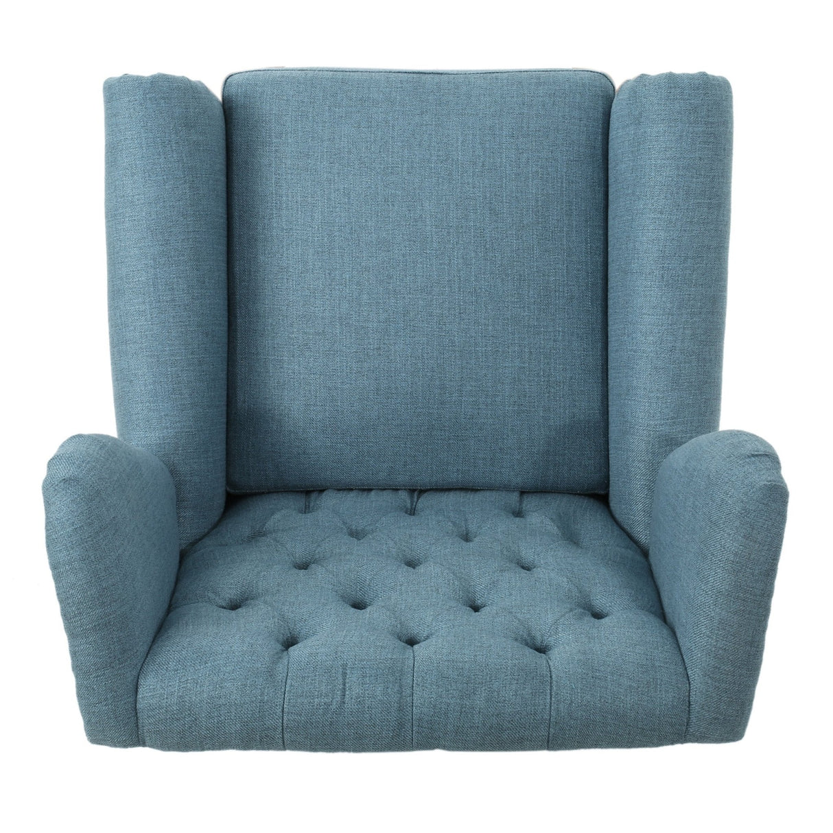 Cerebral Upholstered Wingback Chair with Diamond Tufting and Nailhead Trim - Accent Chairs