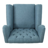 Cerebral Upholstered Wingback Chair with Diamond Tufting and Nailhead Trim - Accent Chairs
