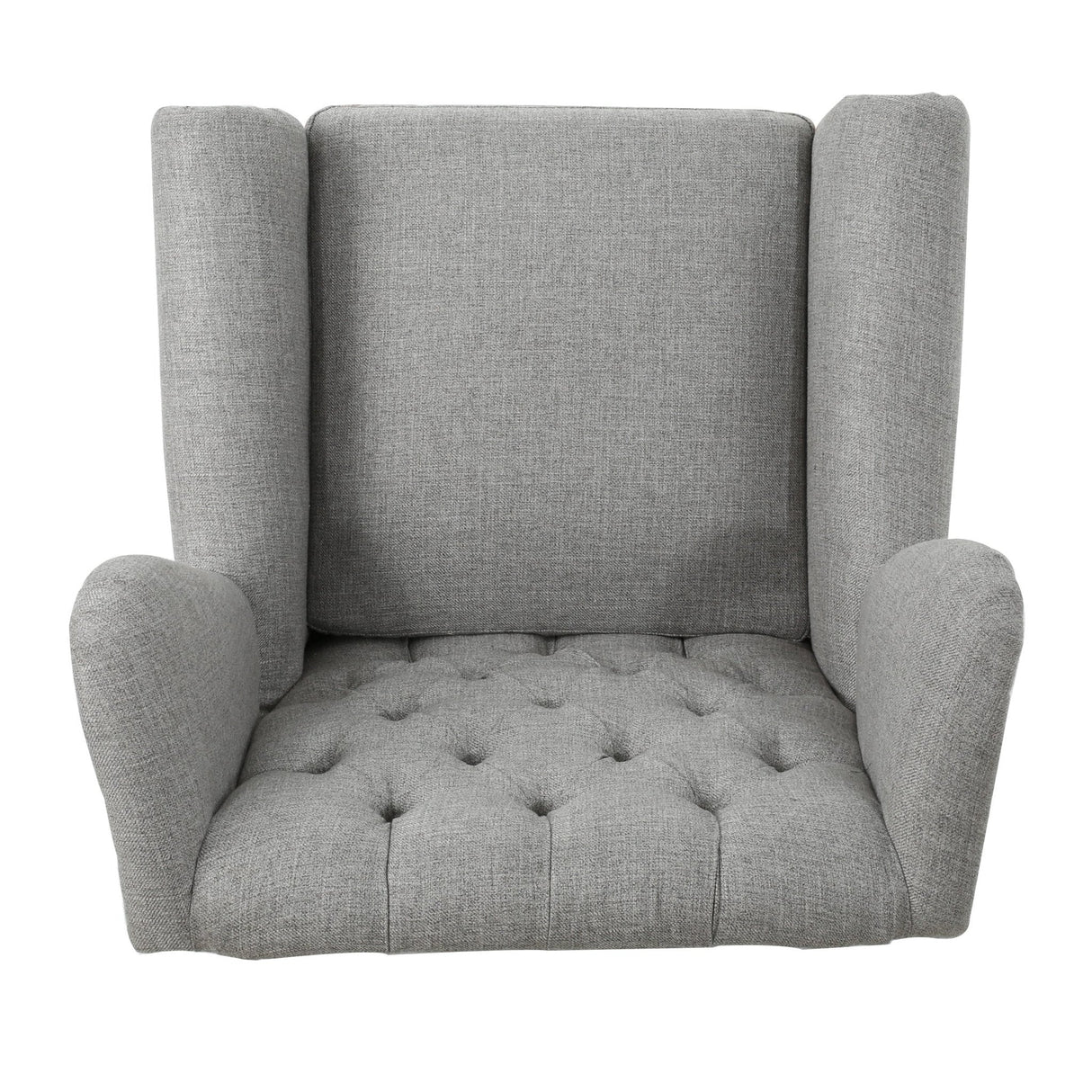 Cerebral Upholstered Wingback Chair with Diamond Tufting and Nailhead Trim - Accent Chairs