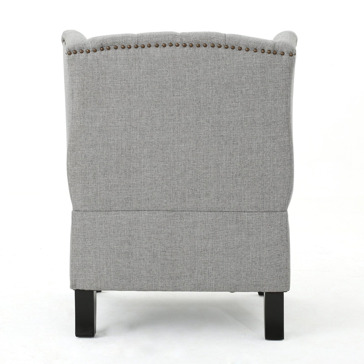Cerebral Upholstered Wingback Chair with Diamond Tufting and Nailhead Trim - Accent Chairs