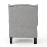 Cerebral Upholstered Wingback Chair with Diamond Tufting and Nailhead Trim - Accent Chairs
