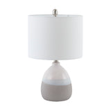 Ceramic textured table lamp