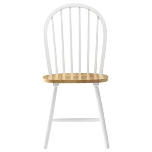 Greer - 5 Piece Dining Set With Drop Down Leaf Table And Curved Back Chairs - White