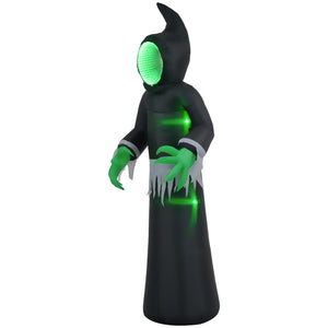 HOMCOM 8ft Inflatable Halloween Decoration Mirror Face Ghost