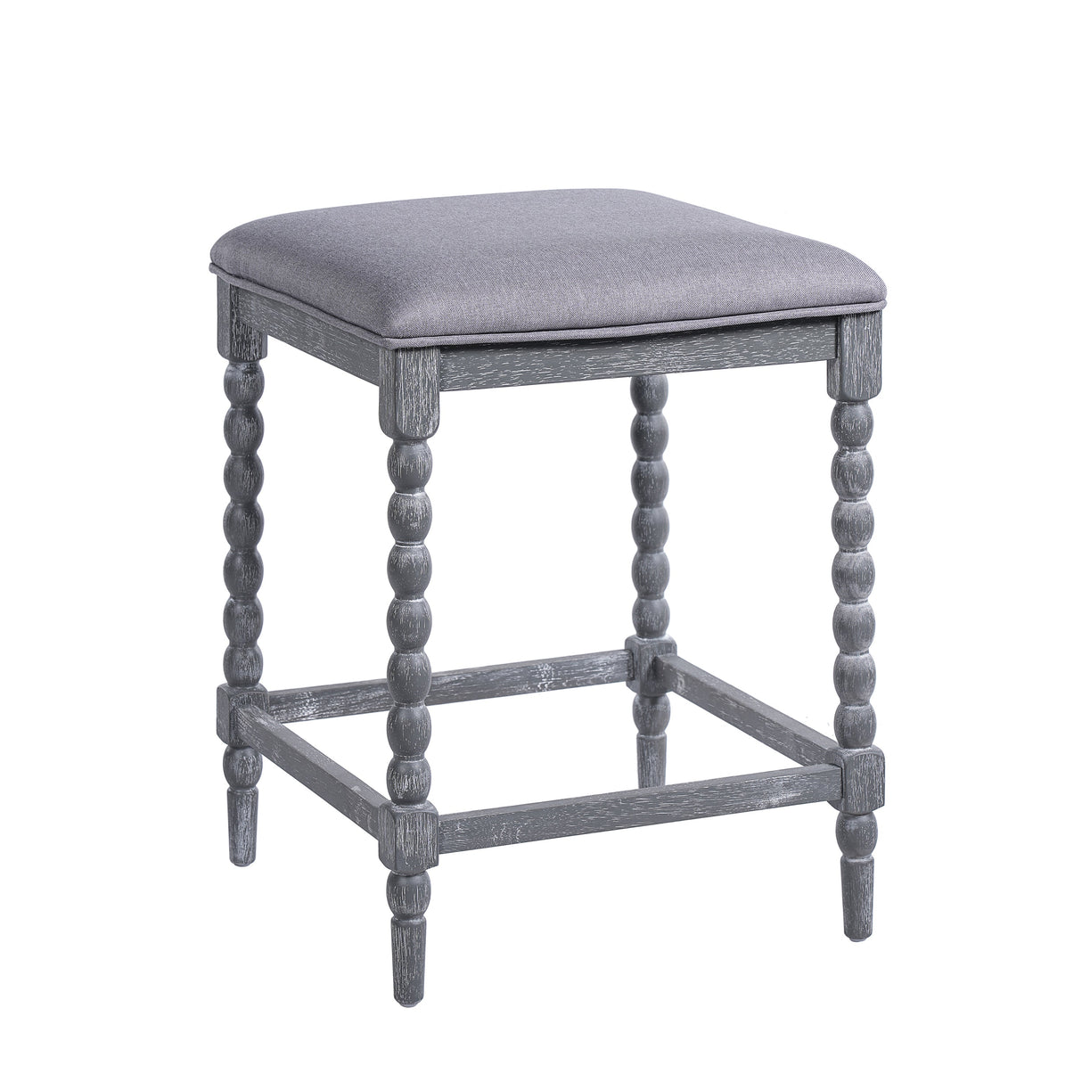26" Counter Stools - Set of 2 with Upholstered Seat