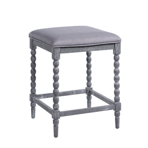 26" Counter Stools - Set of 2 with Upholstered Seat