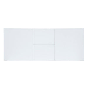 Gallegos - Dining Table With Leaf - White High Gloss