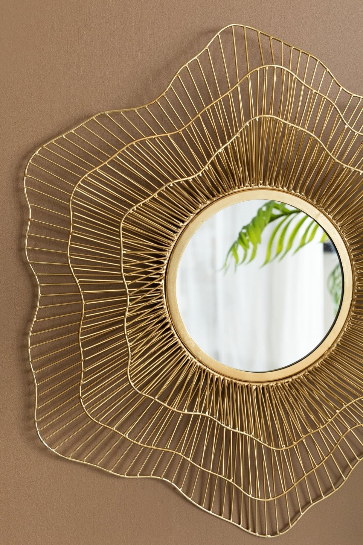 D27x2.4' Metal Mirror, Wall Mounted Mirror Home Decor for Bathroom Living Room