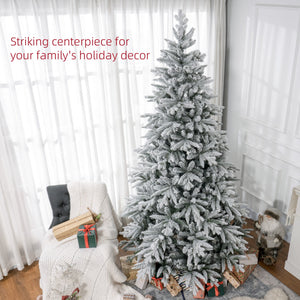 Artificial Flocked Christmas Tree with Snow Tips