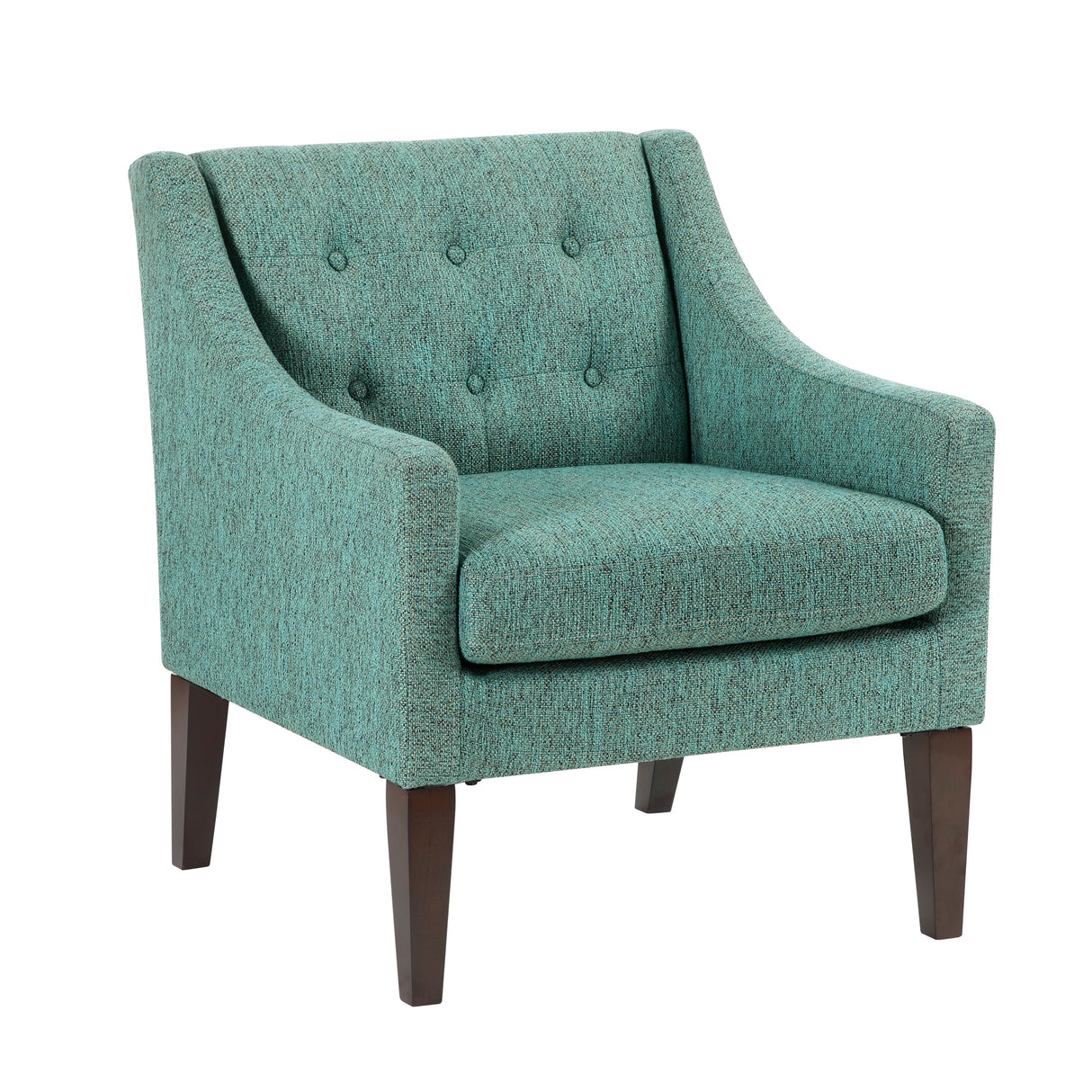 Contemporary Button Tufted Accent Chair