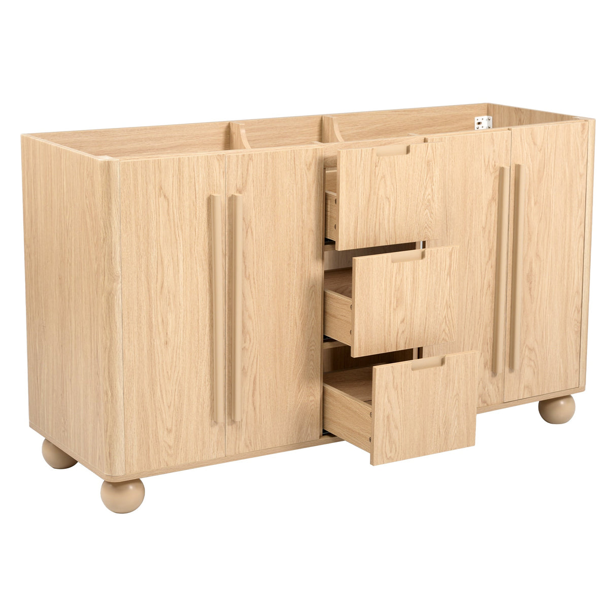 58.3" Bathroom Vanity Cabinet Only with Soft-Close Drawers