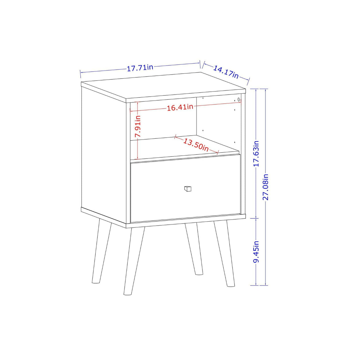 Liberty - Nightstand With 1 Drawer For Bedroom