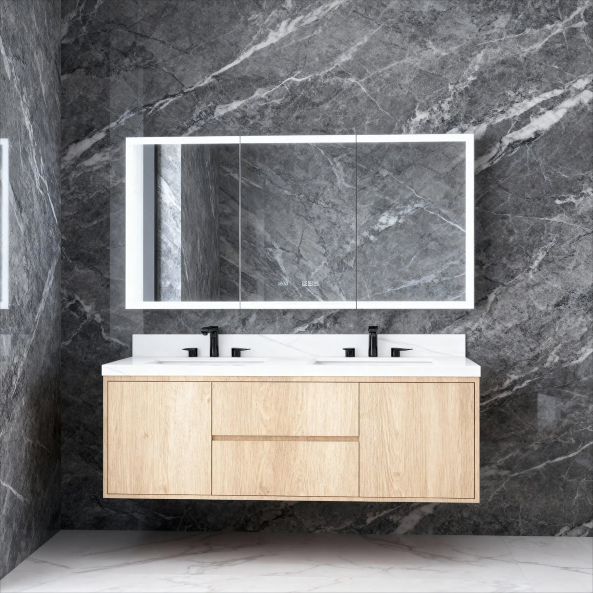 60 in. W x 30 in. H Rectangular Bathroom Mirror
