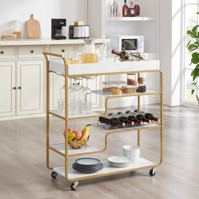 6-tier-bar-cart,-slide-bar-serving-cart-Carts-&-Islands