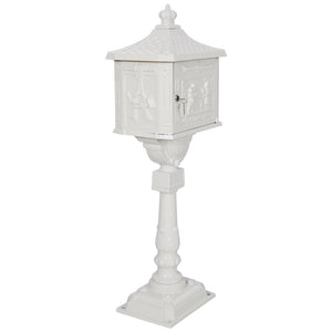 Cast Aluminum Mailbox with Durable Construction – Dark Brown, Black, or White