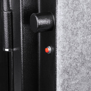 Tall Fireproof Protection Safe Vault with Solid Steel Construction - Black