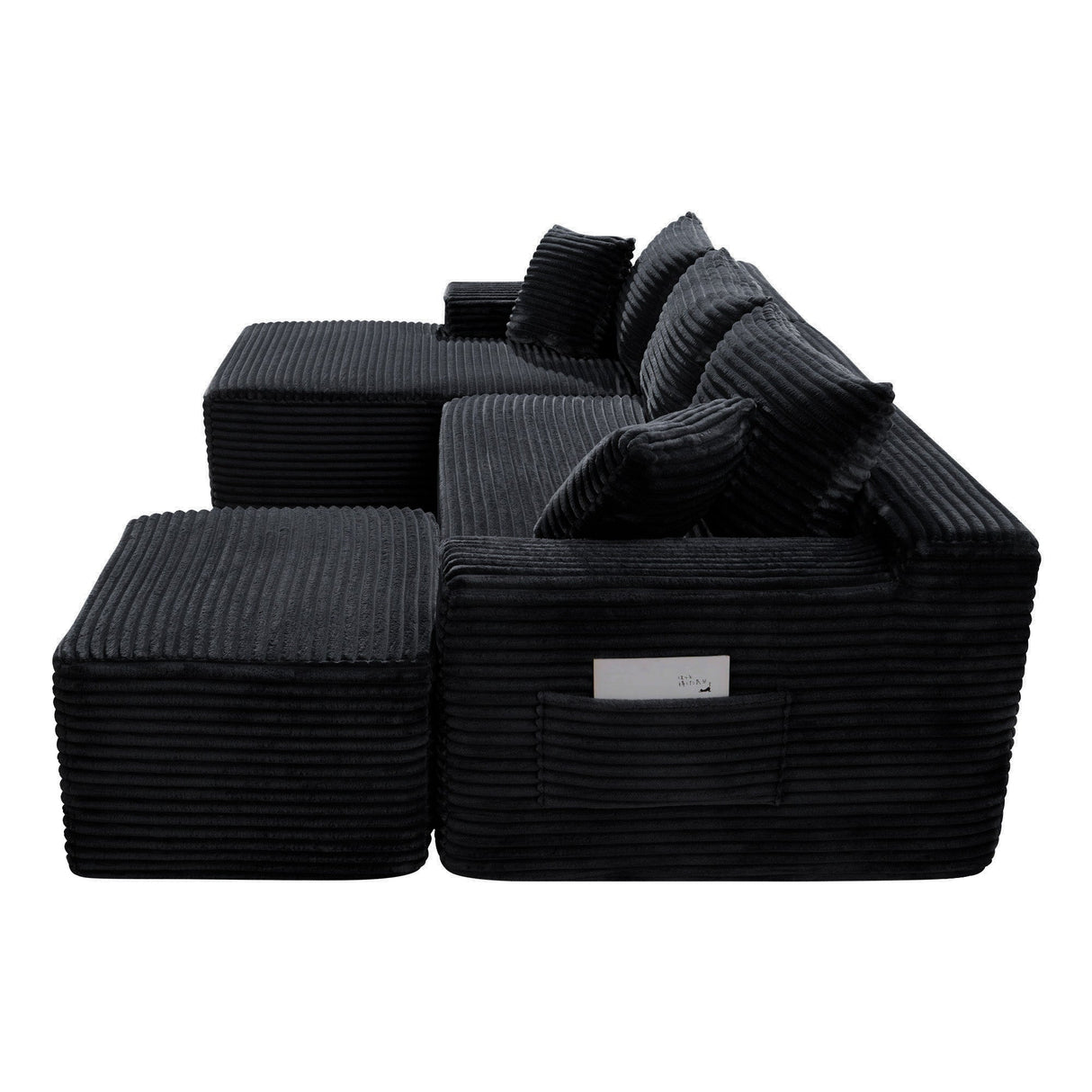 106.3" U-Shaped Cloud Sectional Sofa with Deep Seat