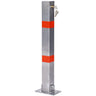 Square Parking Bollard Pole Barrier With Lock for Car Parking Protection and Home Garage