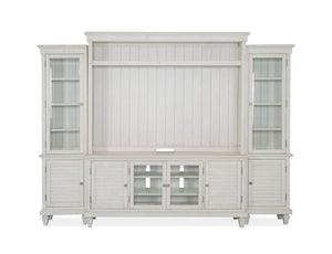 Newport - Entertainment Wall - Alabaster
