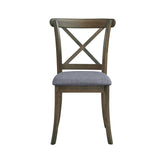 Wooden X Back Dining Chairs Set of 2