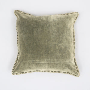 Olivia Stonewashed Velvet Pillow – 19" Square