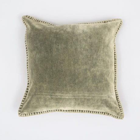Olivia Stonewashed Velvet Pillow – 19" Square