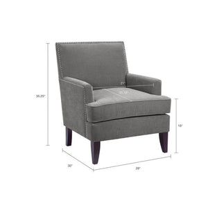 Colton - Track Arm Club Chair With Nailhead Trim