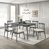 Modern Spindle Back Dining Chairs, Set of 2