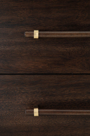 Dantenton - Five Drawer Chest - Merlot