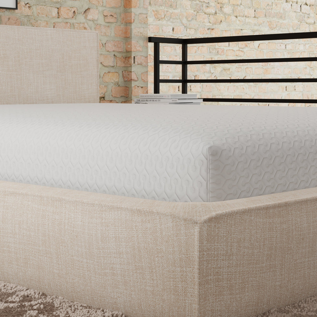 Snow soft circular poly knit with heiq cooling water resistant mattress protector