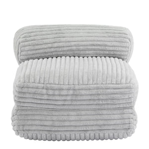 Latina - Indoor Foldbable Bean Bag Lounge Chair - Light Gray