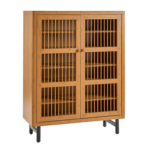 Shoe Cabinet with Shutter Doors
